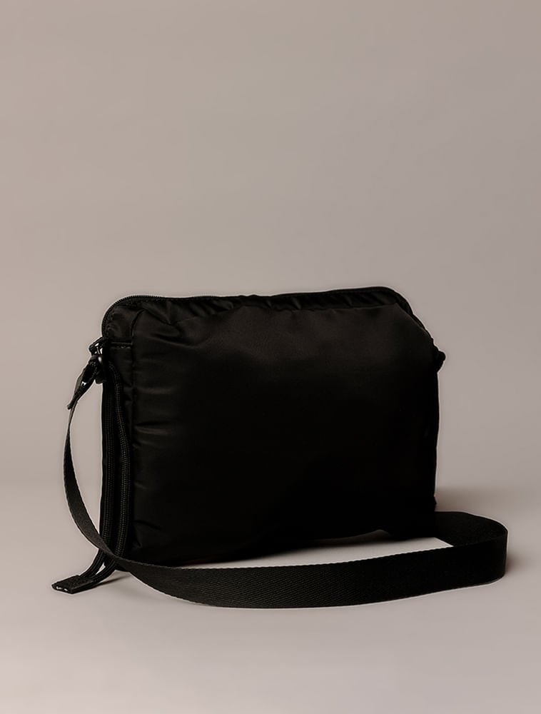 Bolsa Média Calvin Klein Jeans Nylon Square - Preto Preto 2