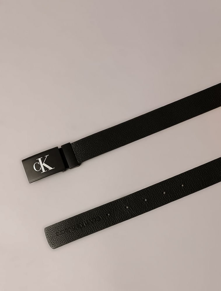 Kit Cinto Calvin Klein Jeans Duas Fivelas - Preto Preto 3