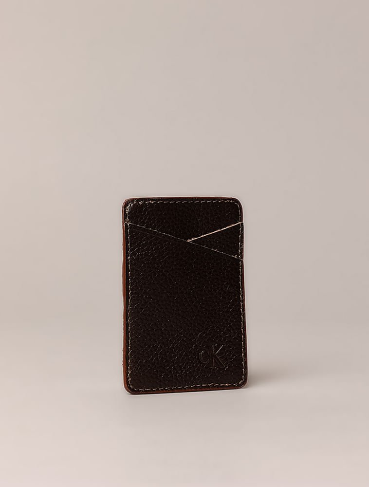 Porta Cartão Calvin Klein Jeans Case Card - Cafe