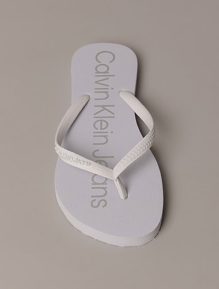 Chinelo Calvin Klein Jeans Feminino Make New Planes - Branco Branco 3
