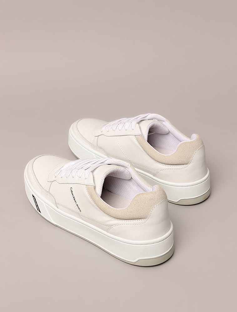 Tênis Calvin Klein Jeans Feminino Palito Basic - Branco Branco 3