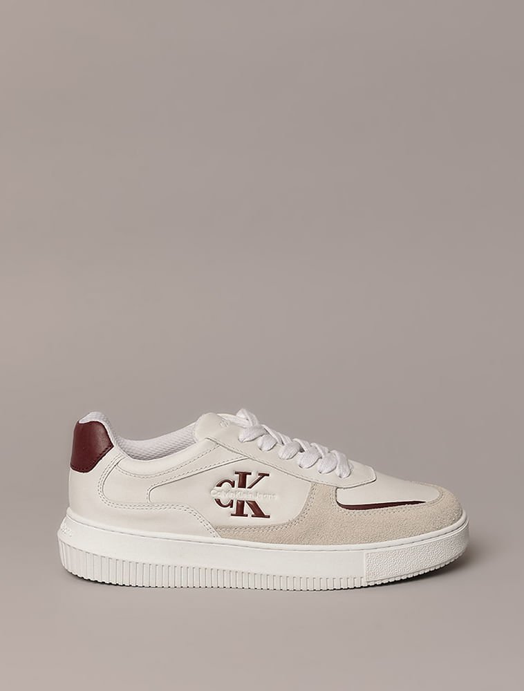 Tênis Calvin Klein Jeans Feminino Chunky Embossed Layers - Branco