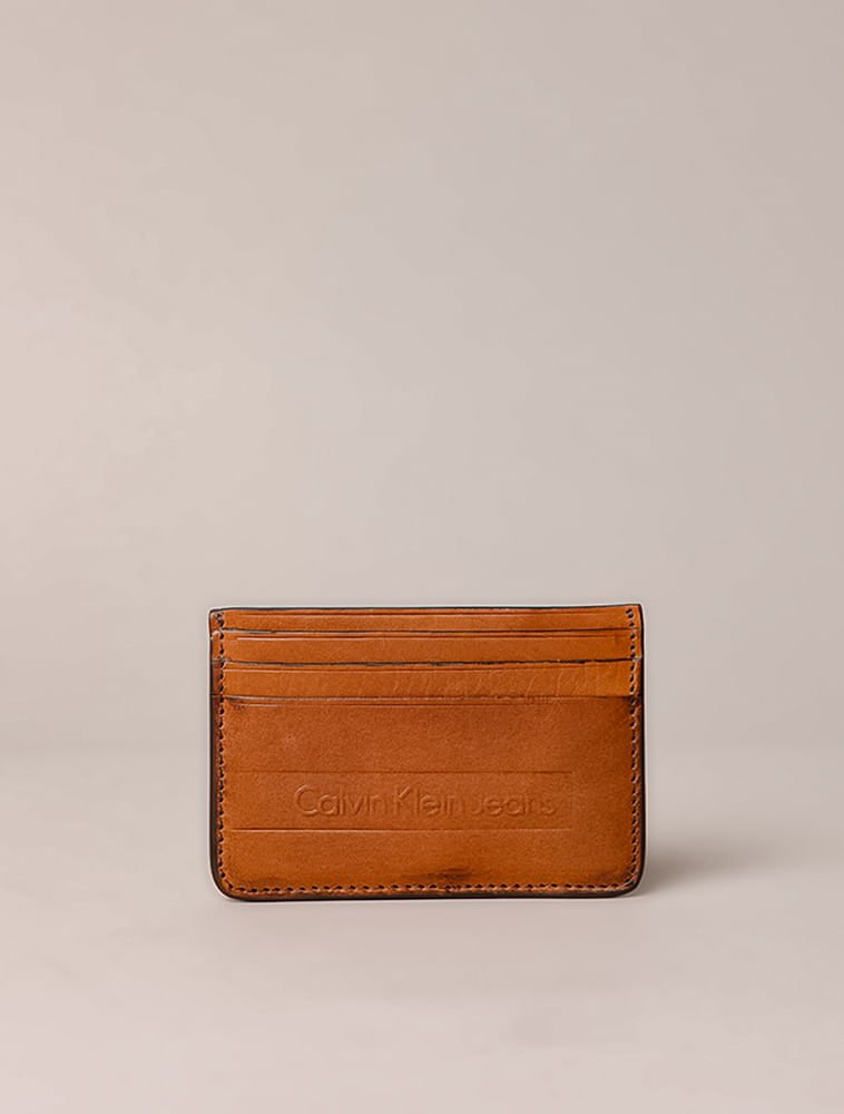 Porta Cartão Calvin Klein Jeans Basic - Havana
