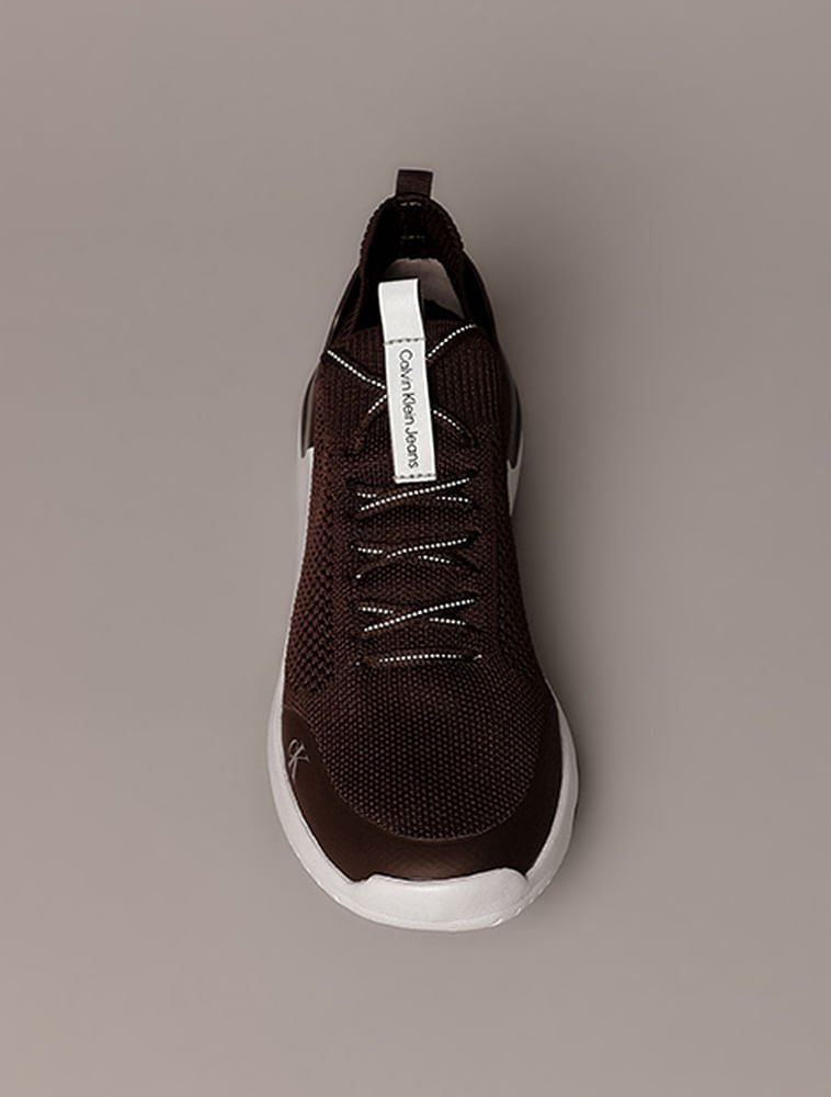 Tênis Calvin Klein Jeans Feminino Air Knitting - Marrom Marrom 3