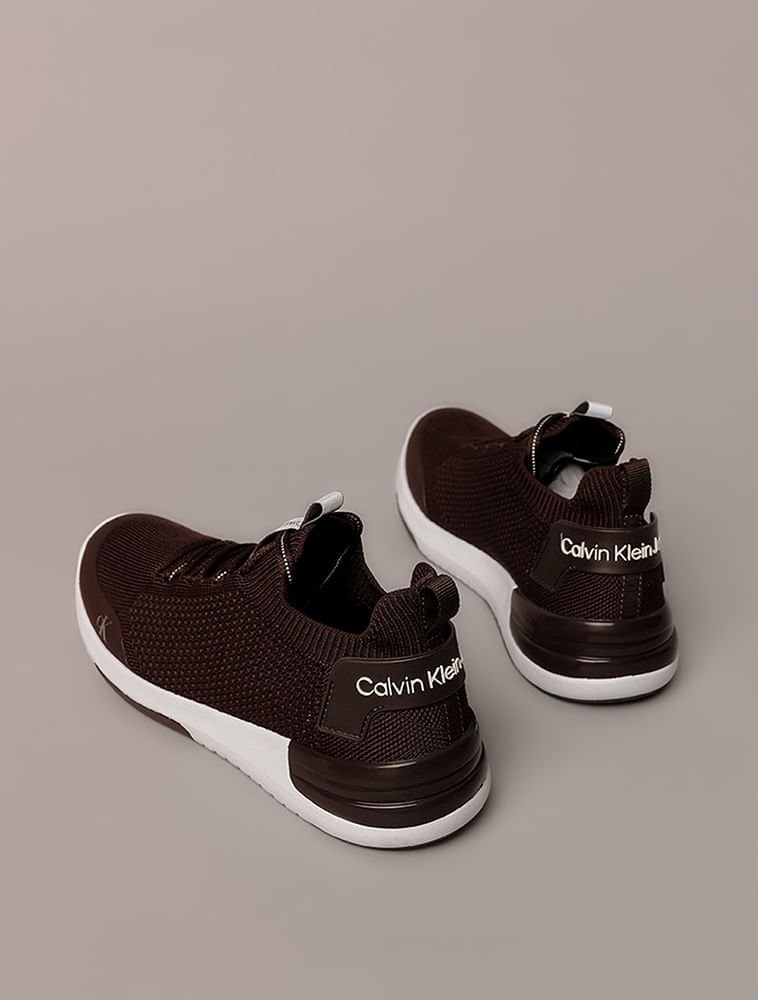 Tênis Calvin Klein Jeans Feminino Air Knitting - Marrom Marrom 4