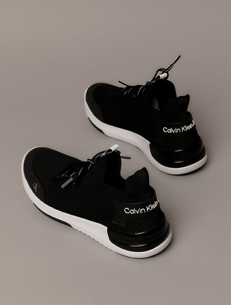Tênis Calvin Klein Jeans Feminino Air Knitting - Preto Preto 4