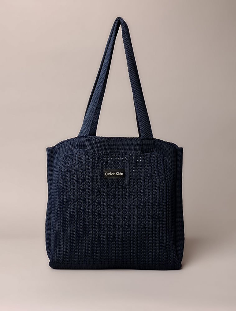 Shopping Bag Calvin Klein Jeans Feminino Knitting - Marinho