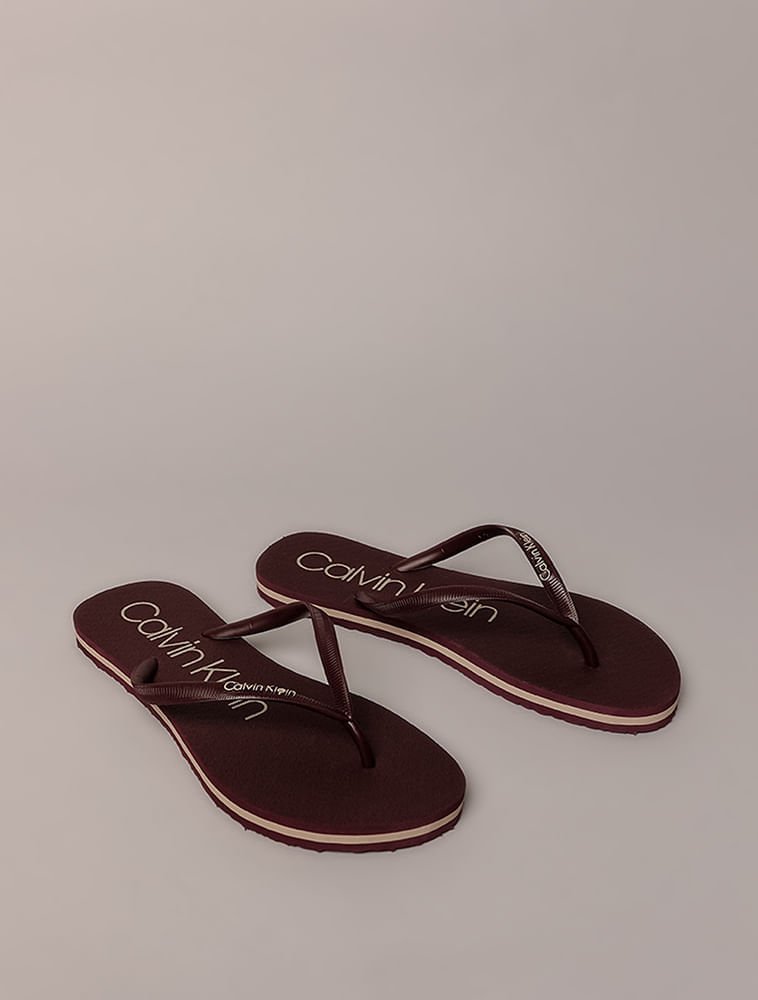 Chinelo Swim Calvin Klein - Bordo Bordô 2