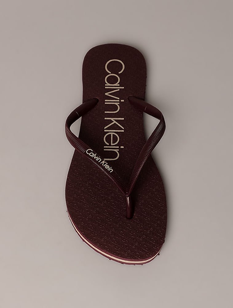 Chinelo Swim Calvin Klein - Bordo Bordô 3