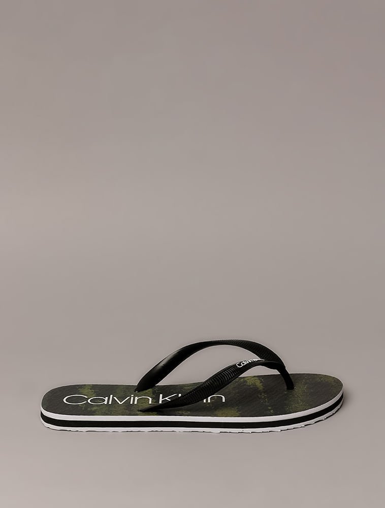 Chinelo Swim Camuflado - Preto