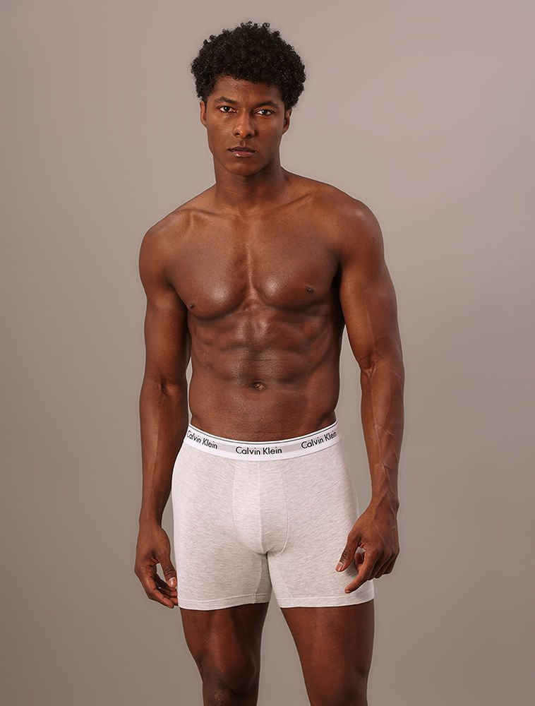 Cuca Boxer Modern Cotton - Cinza Claro