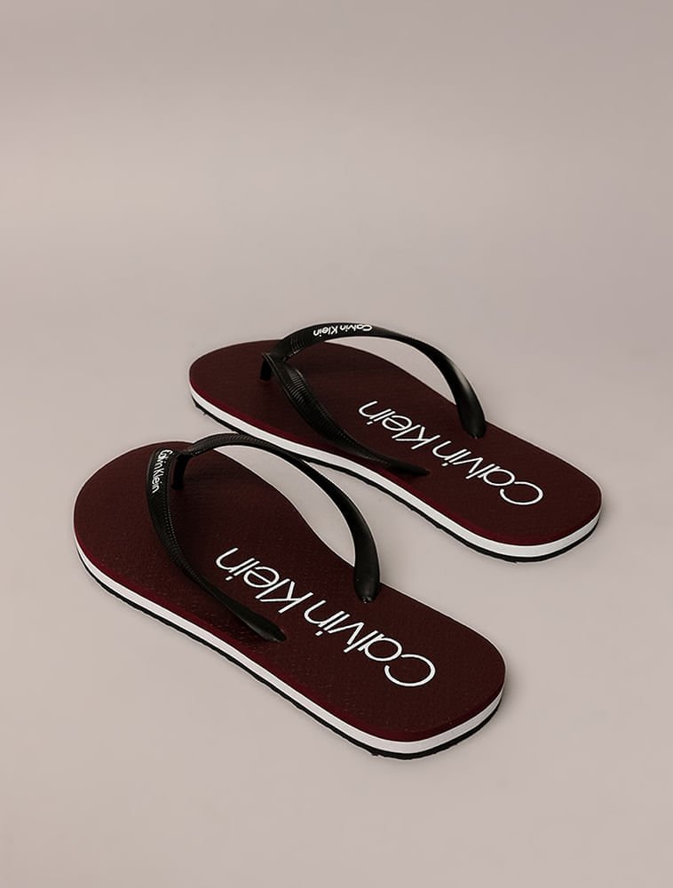 Chinelo Swim Contrast - Bordo Bordô 4
