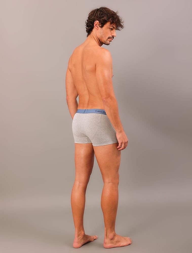 Kit 4 Cuecas Low Rise Trunk - Azul Medio/Azul Marinho Cinza/Azul 2