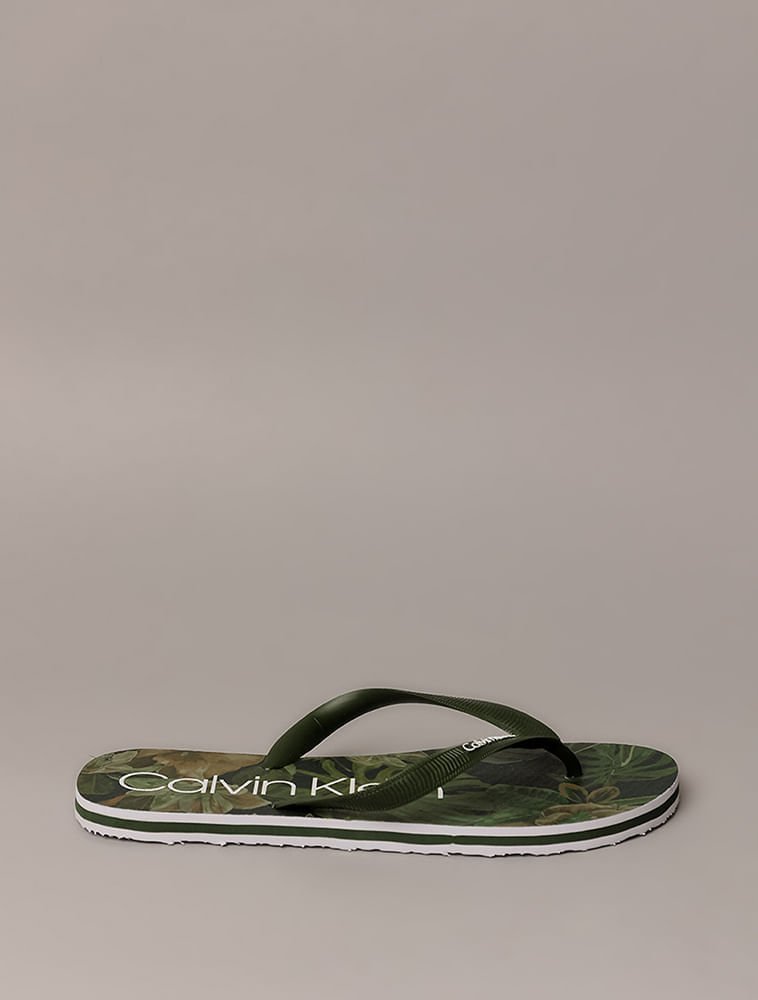 Chinelo Swim Flores - Militar