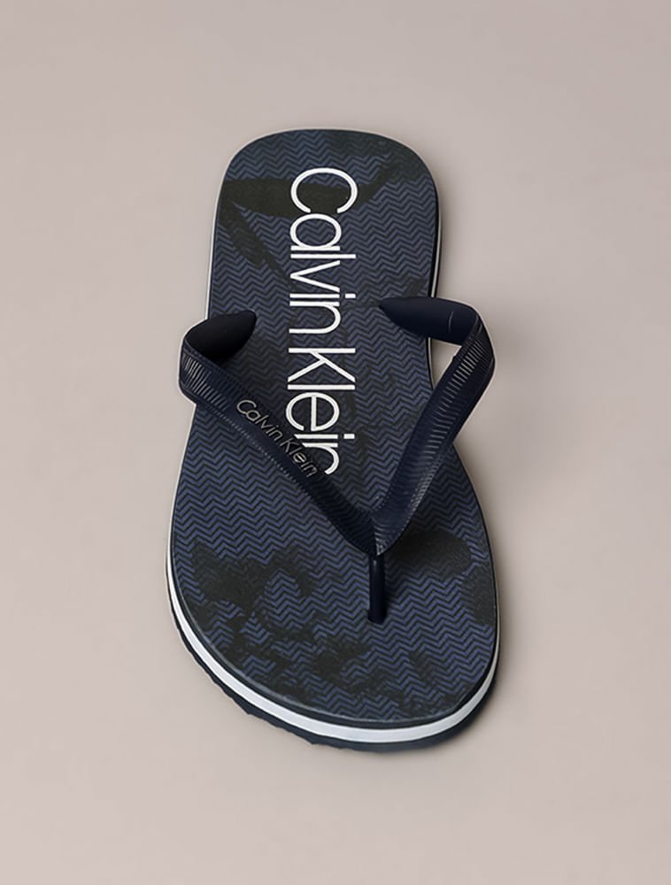 Chinelo Swim Chevron Floral - Marinho Azul Marinho 3