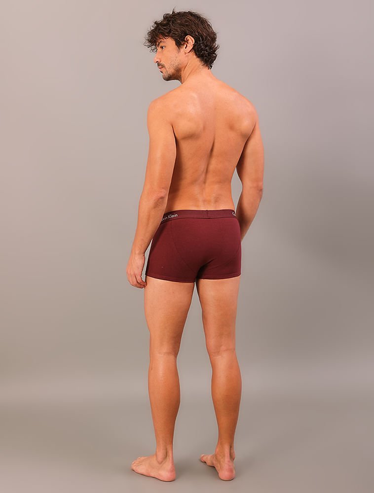 Kit 4 Cuecas Low Rise Trunk - Bordo/Caqui Multicores 2