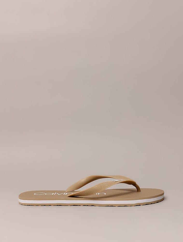 Chinelo Swim Calvin Klein - Caqui Claro
