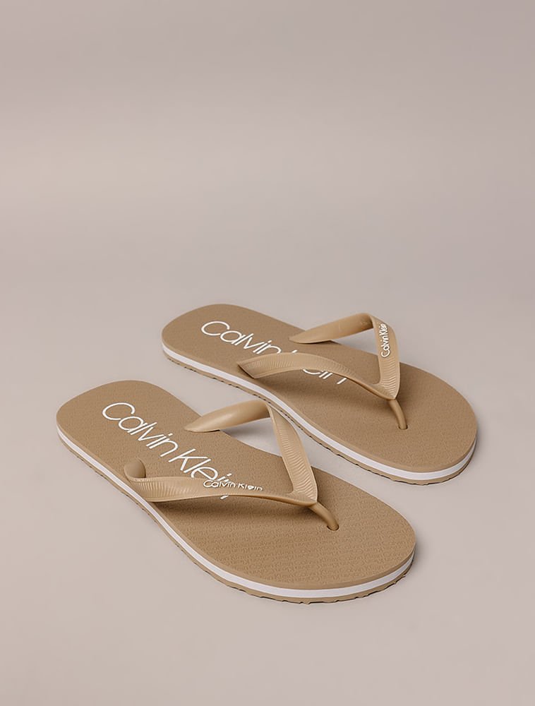 Chinelo Swim Calvin Klein - Caqui Claro Bege 2