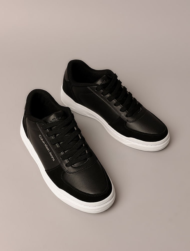 Tênis Masculino Court Calvin Klein Jeans - Preto Preto 2