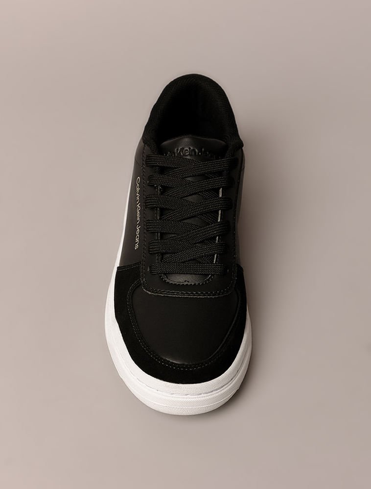 Tênis Masculino Court Calvin Klein Jeans - Preto Preto 4