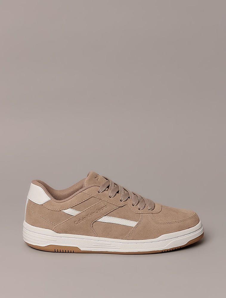 Tênis Masculino Court Camurça Layers Calvin Klein Jeans - Caqui Medio
