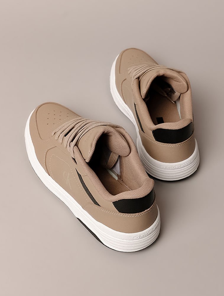 Tênis Masculino Court Calvin Klein Jeans - Caqui Claro Bege 3