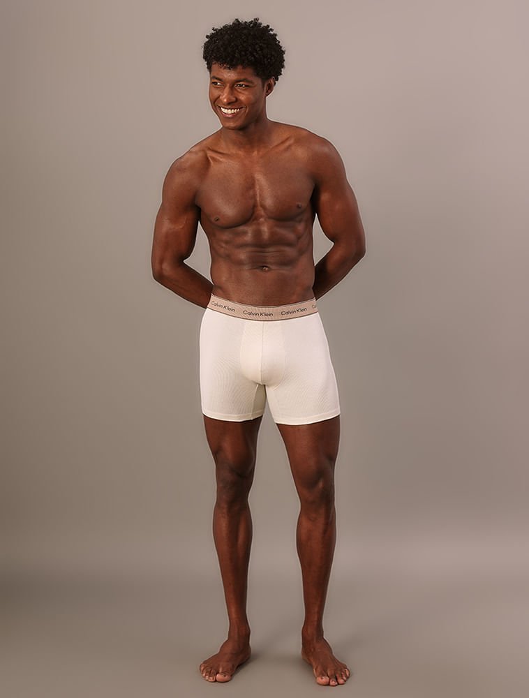 Cueca Boxer Haritage Cotton - Off White Off White 3