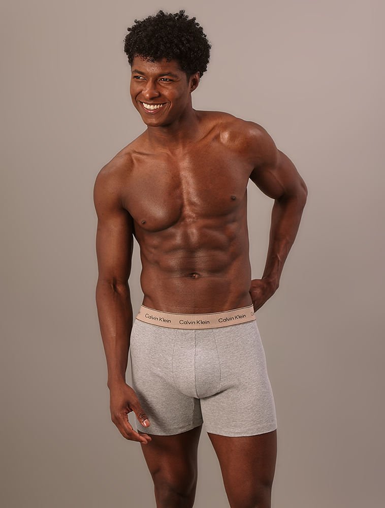 Cueca Boxer Haritage Cotton - Mescla