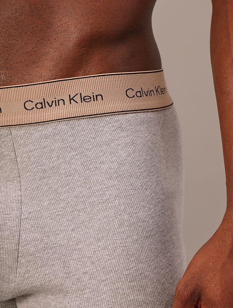 Cueca Boxer Haritage Cotton - Mescla Cinza 4