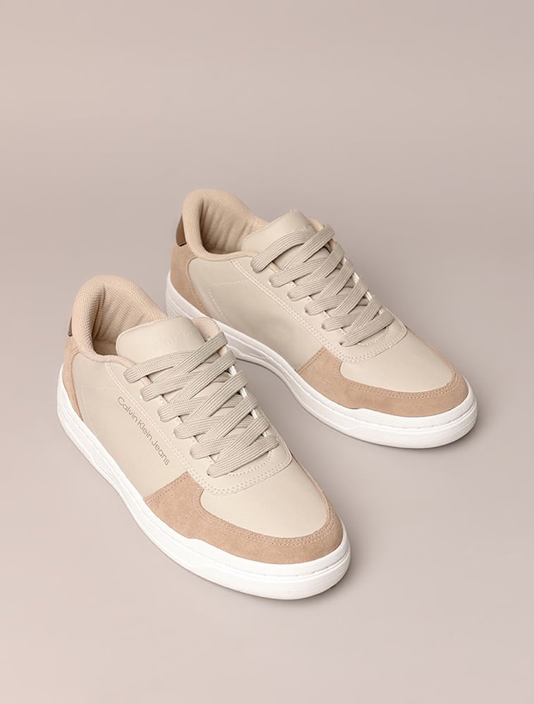Tênis Masculino Court Calvin Klein Jeans - Caqui Claro Bege 2