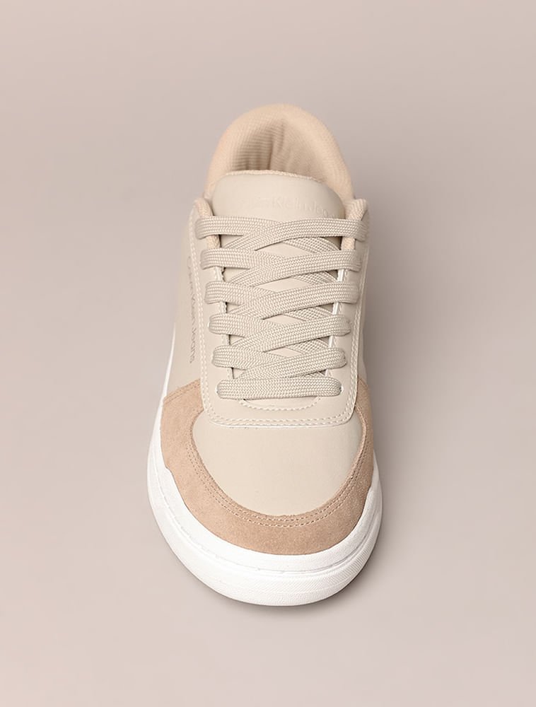 Tênis Masculino Court Calvin Klein Jeans - Caqui Claro Bege 4
