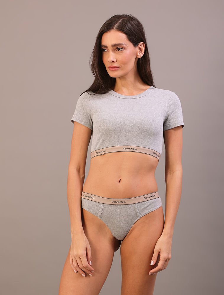 Calcinha Tanga Heritage Cotton - Mescla
