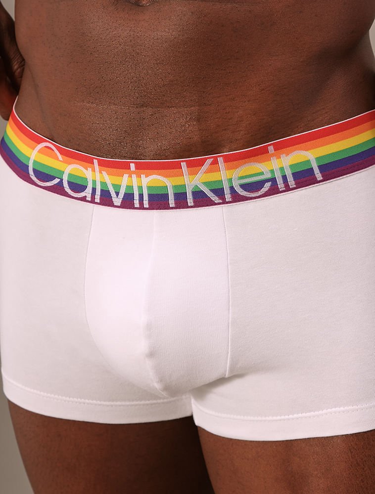 Cueca Low Rise Trunk Cotton Pride - Branco Branco 4