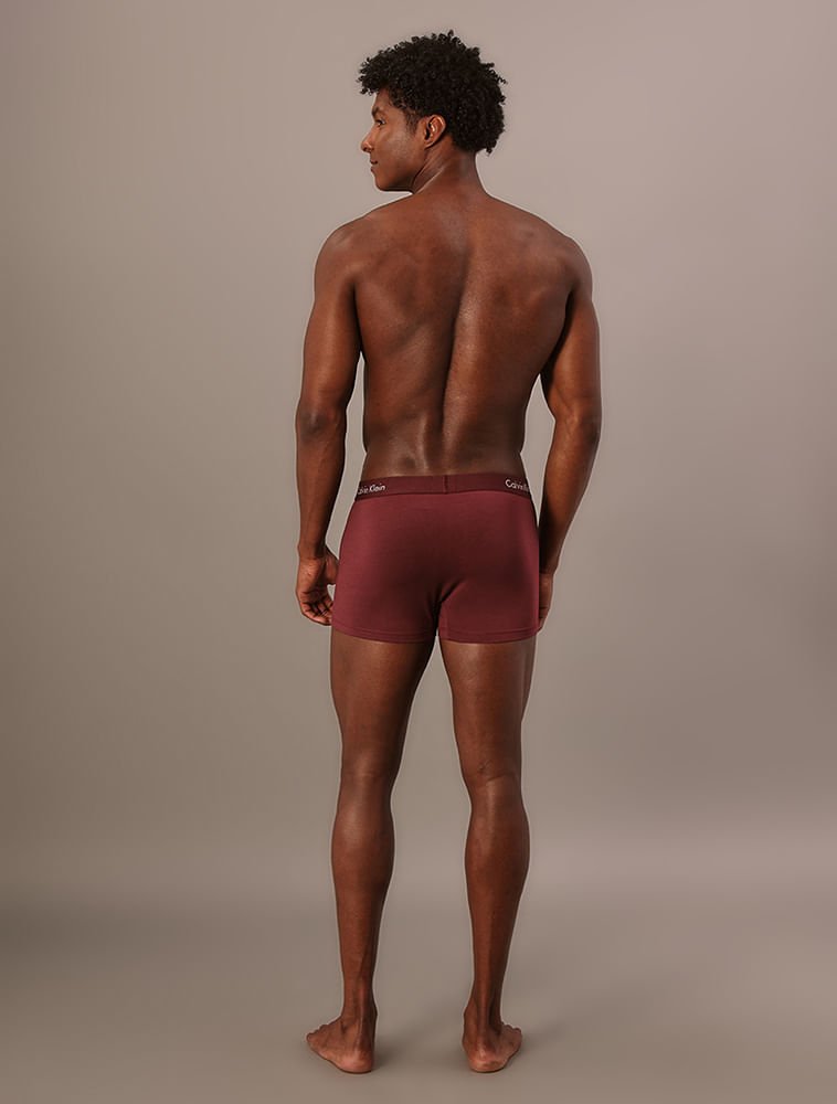 Cueca Trunk de Modal - Bordo/Caqui Bordô 2