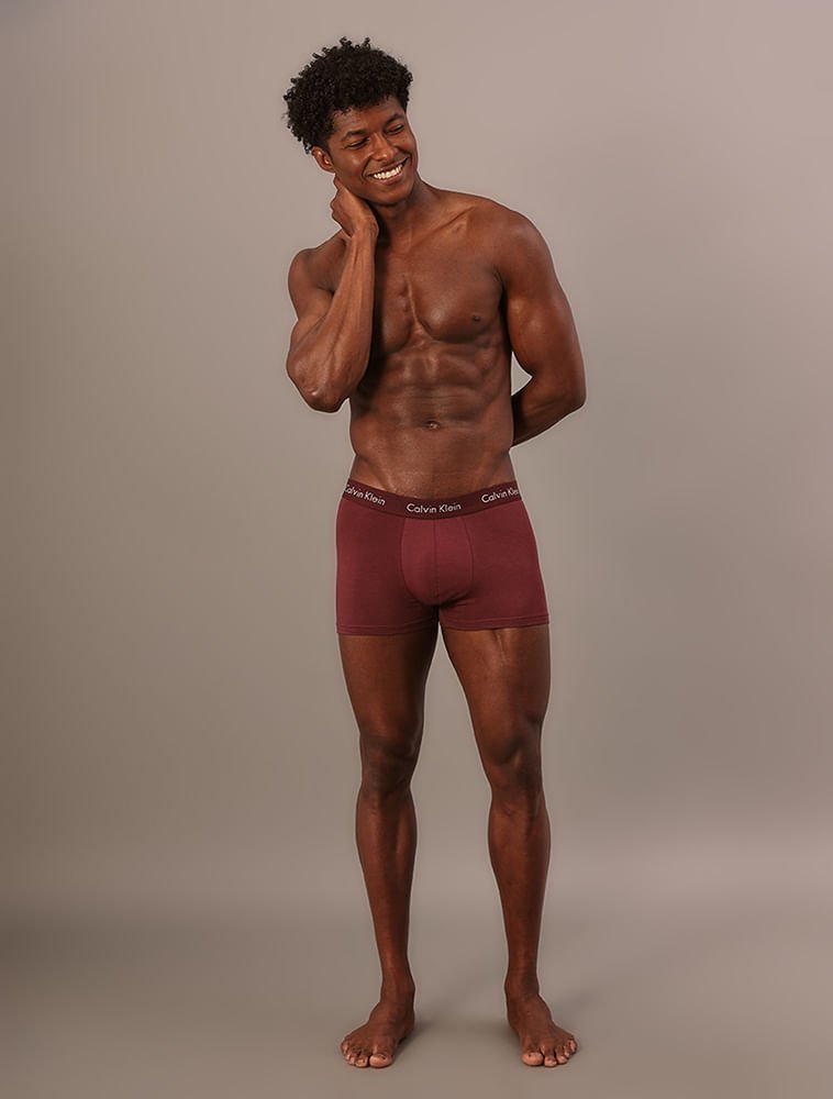 Cueca Trunk de Modal - Bordo/Caqui Bordô 3