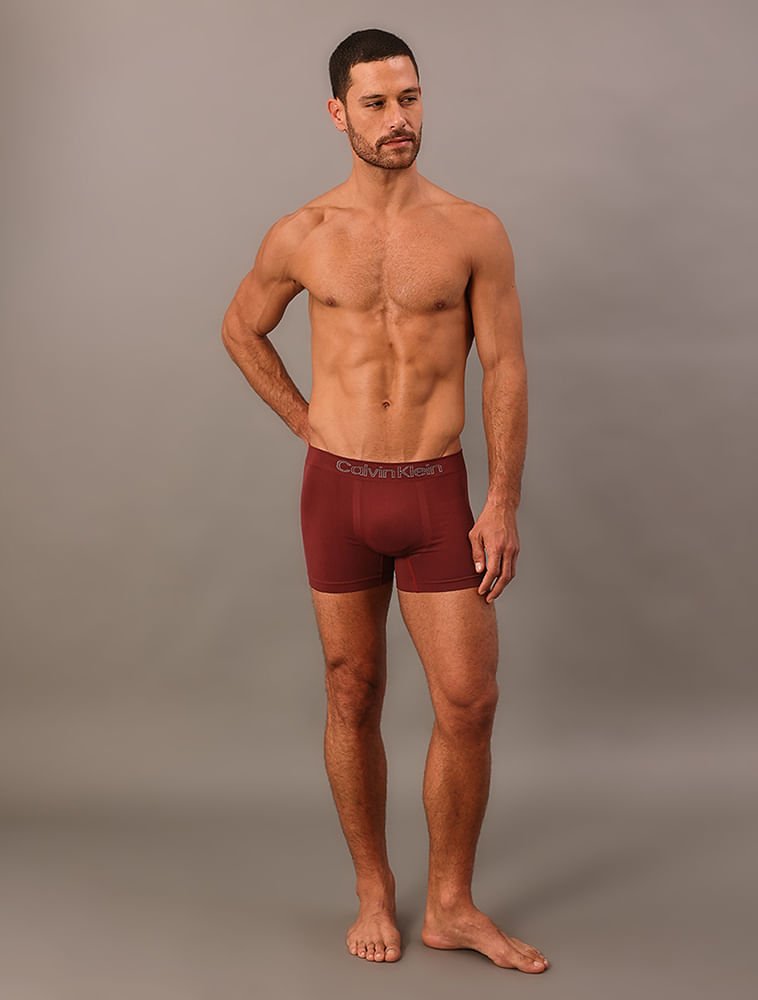 Kit 3 Low Rise Trunk Seamless Micro - Bordo/Marinho/Mescla Multicores 3