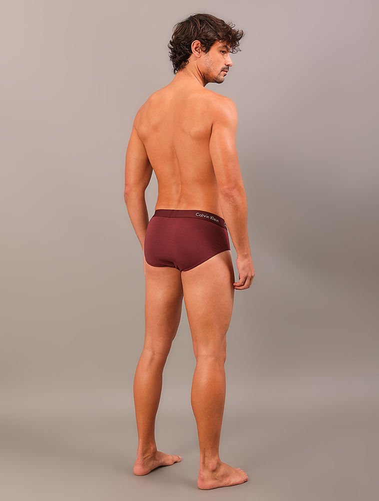 Cueca Brief Modal - Bordo/Caqui Bordô 2