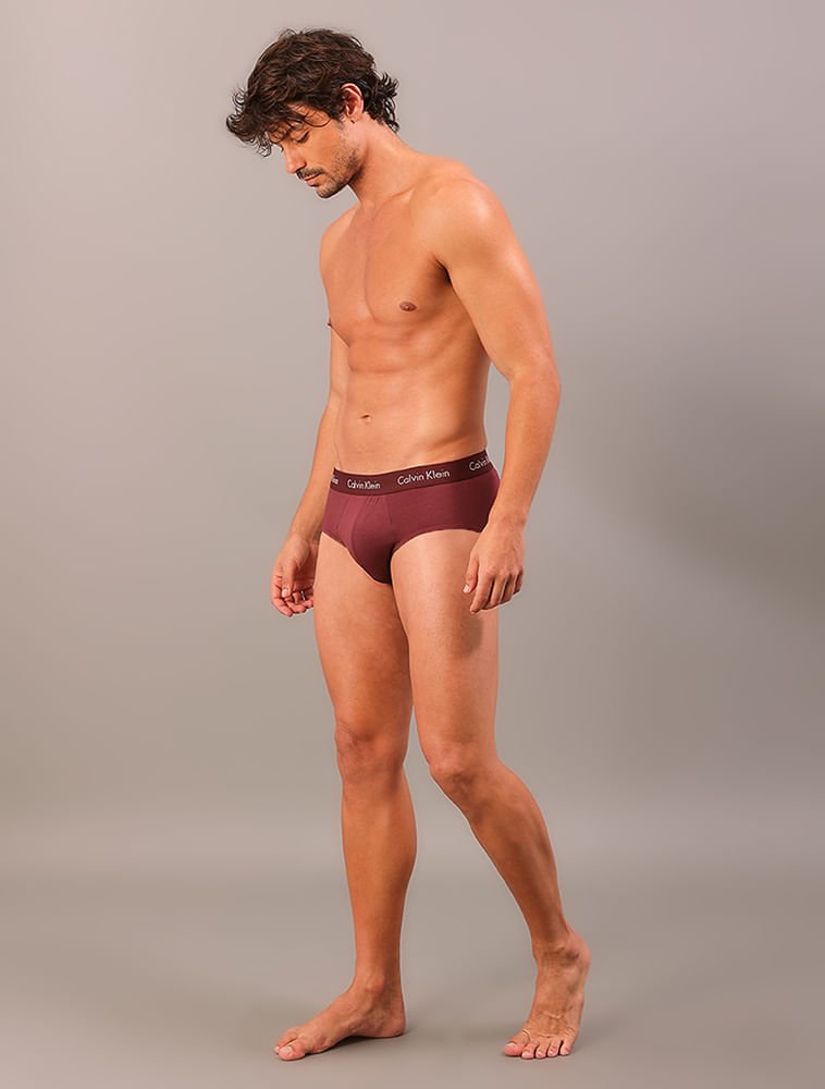 Cueca Brief Modal - Bordo/Caqui Bordô 3