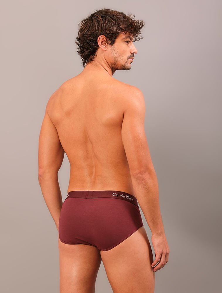 Cueca Brief Modal - Bordo/Caqui Bordô 5