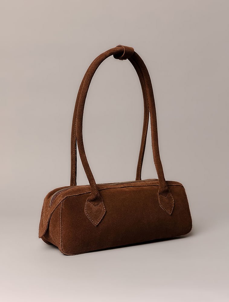 Bolsa Baguete Calvin Klein Jeans Feminino Camurça - Marrom Marrom 2