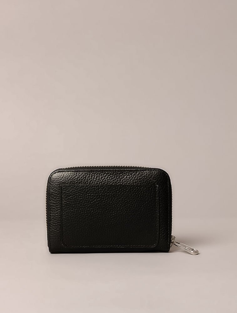 Carteira Pequena Calvin Klein Jeans Feminino Queima Ck - Preto Preto 2