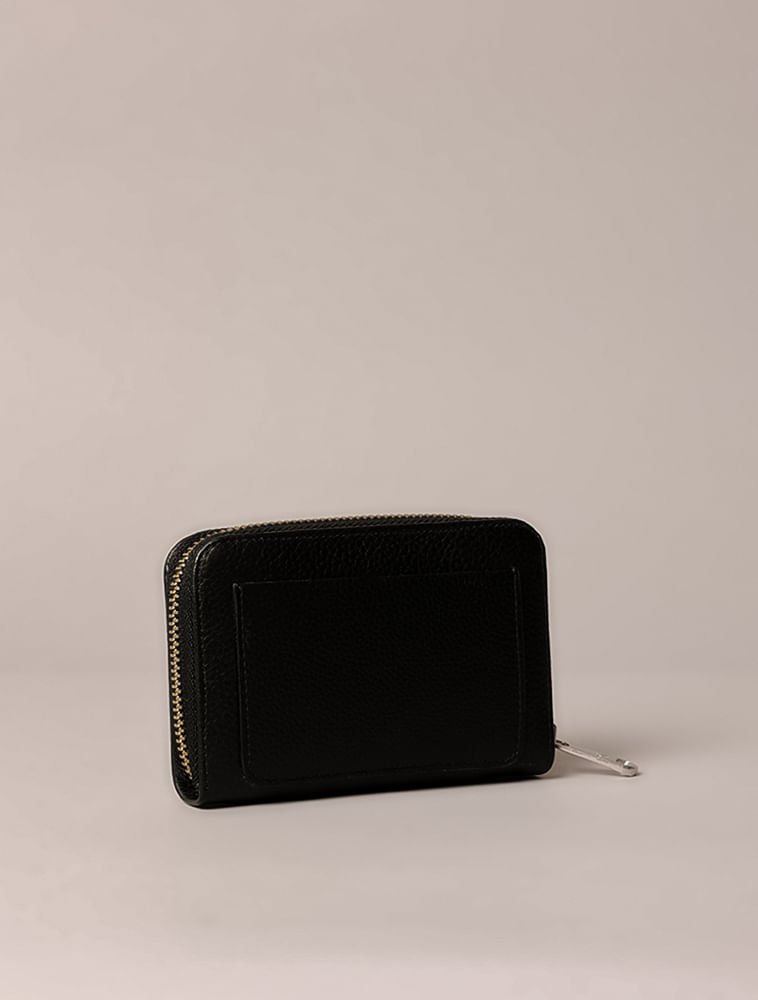 Carteira Pequena Calvin Klein Jeans Feminino Queima Ck - Preto Preto 3