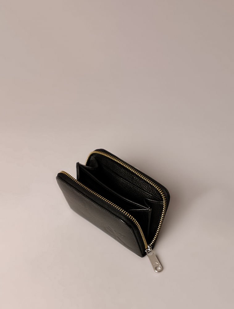 Carteira Pequena Calvin Klein Jeans Feminino Queima Ck - Preto Preto 4