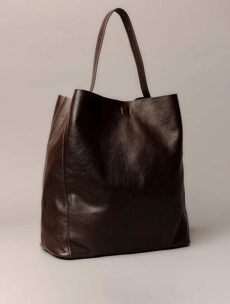Bolsa Grande Calvin Klein Jeans Feminino Soft - Marrom Marrom 2