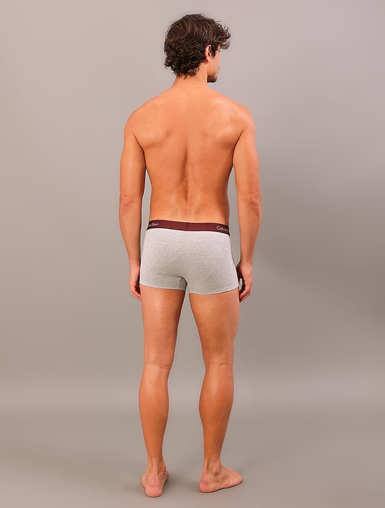 Kit 3 Cuecas Low Rise Trunk - Bordo/Caqui Multicores 2