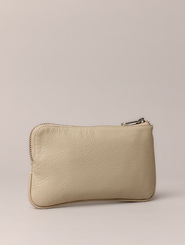 Necessaire Calvin Klein Jeans Feminino Queima Ck - Caqui Claro Bege 2