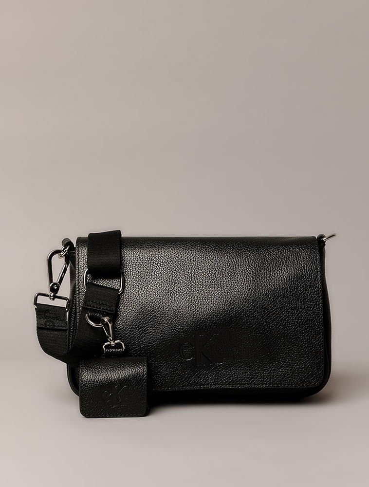Bolsa Média Calvin Klein Jeans Chaveiro - Preto