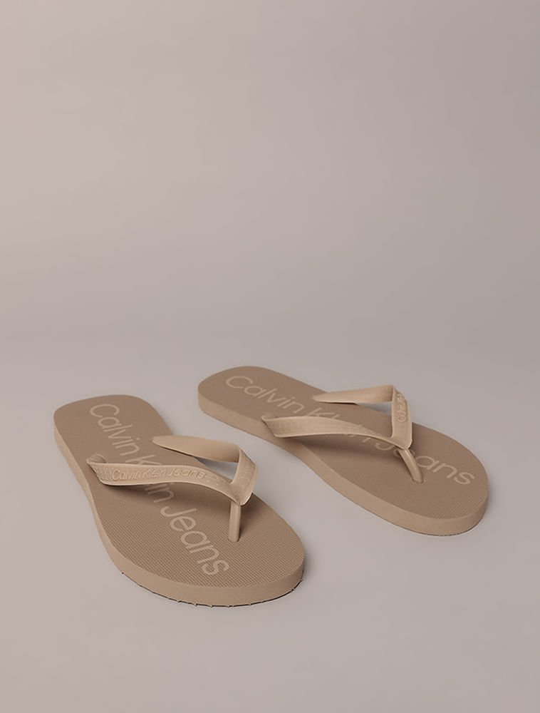 Chinelo Masculino Basic Calvin Klein Jeans - Caqui Claro Bege 2