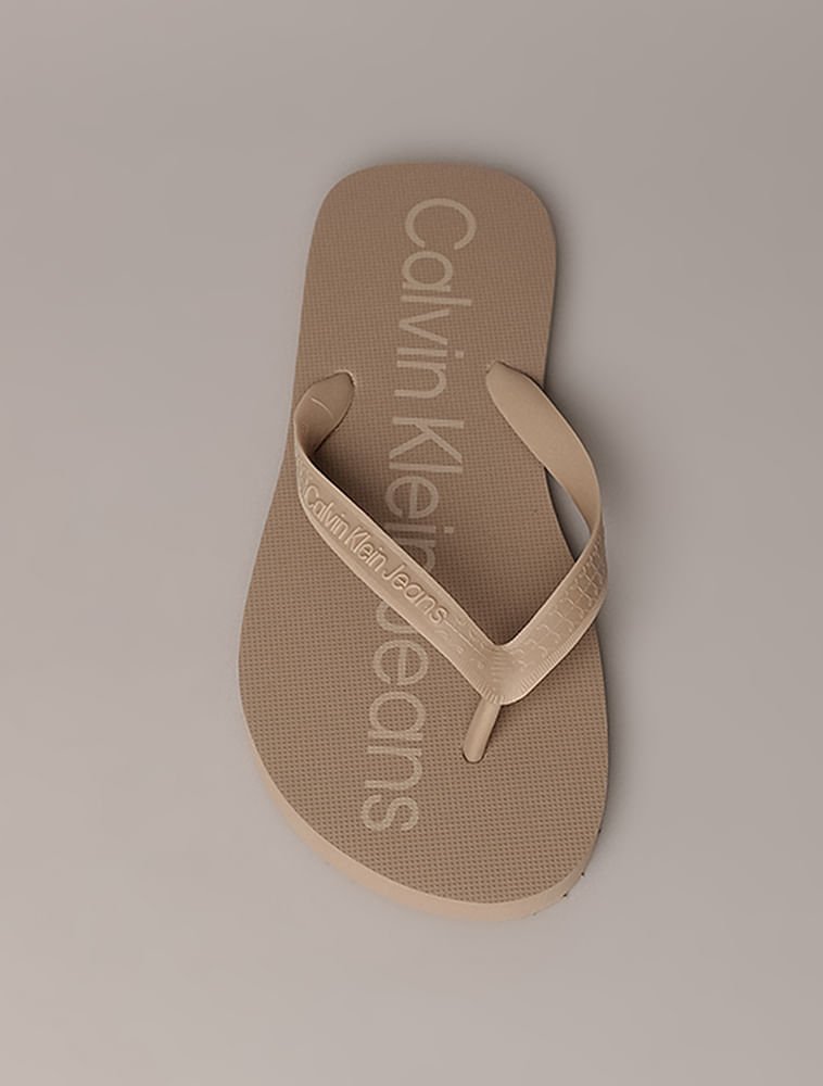 Chinelo Masculino Basic Calvin Klein Jeans - Caqui Claro Bege 4