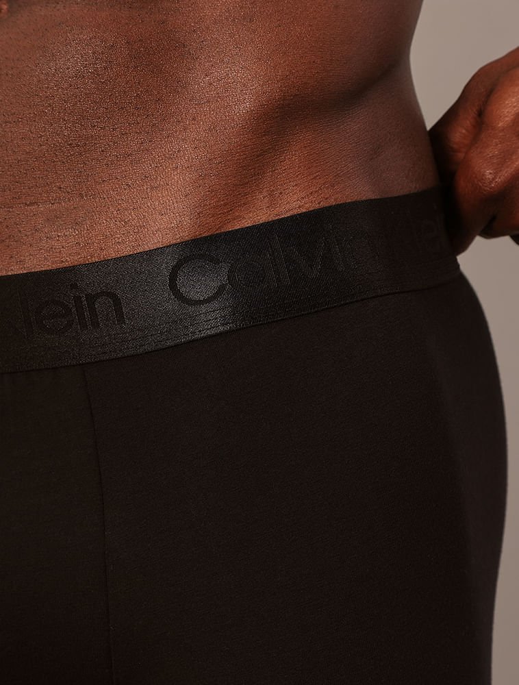 Cueca Boxer Pima Cotton Calvin Klein Underwear - Preto Preto 3